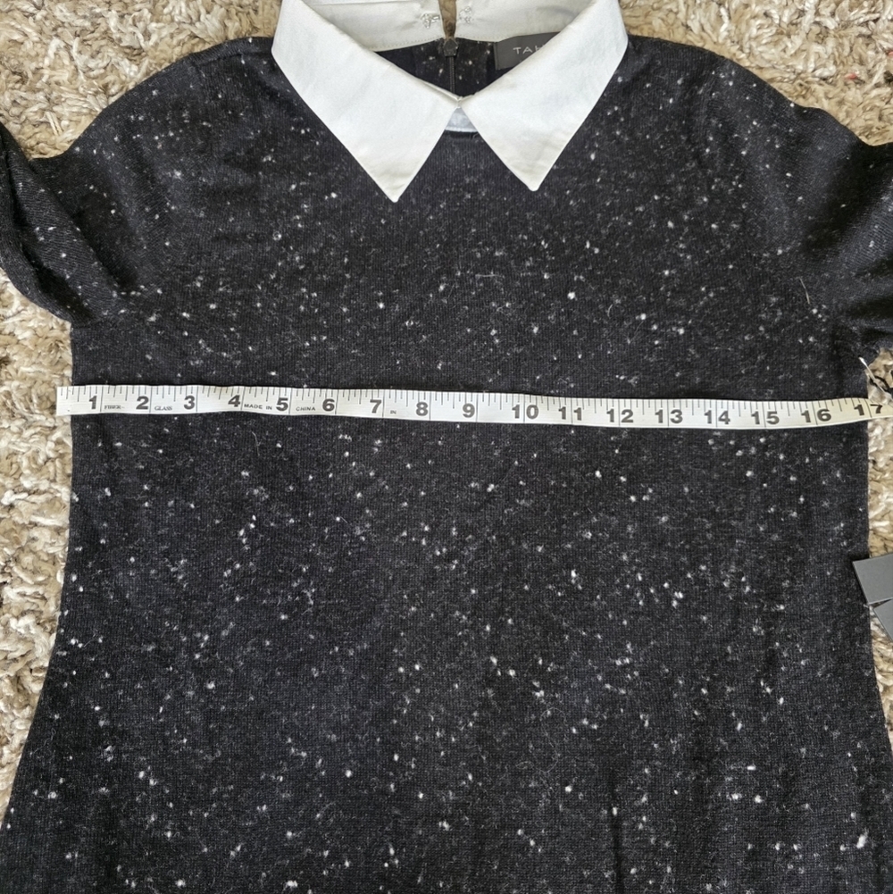 NWT Tahari Collared Long Sleeve Sweater Dress Size Small - Picture 8 of 9